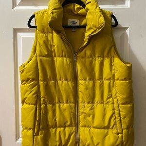 Old Navy Yellow Puffer Vest